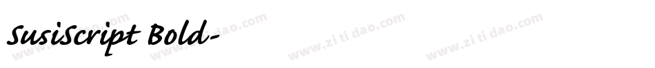 SusiScript Bold字体转换